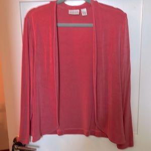 Chico’s Size Two Travelers jacket in coral